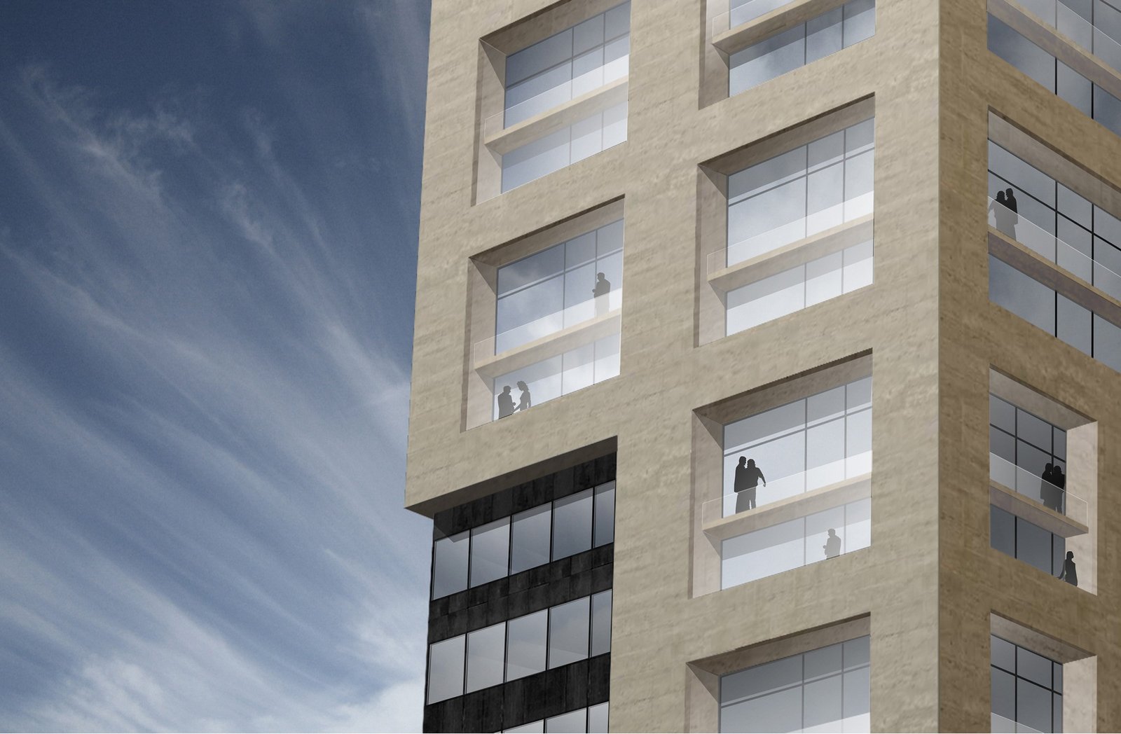 Ajman Tower - facade detail